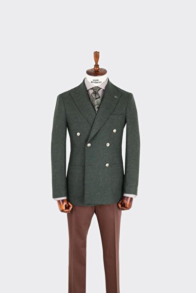 Kadir Büyükkaya Erkek Kruvaze Ceket-KAX5851W