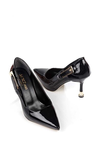 ACMZ SHOES Gold Buckle Stiletto Heels