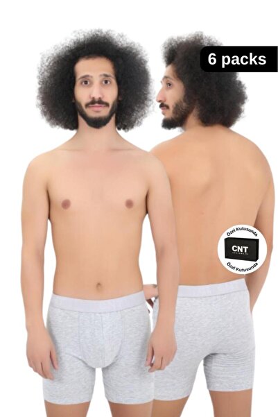 CNT Men's Long Leg Lycra 6-Piece Boxer Premium Pack