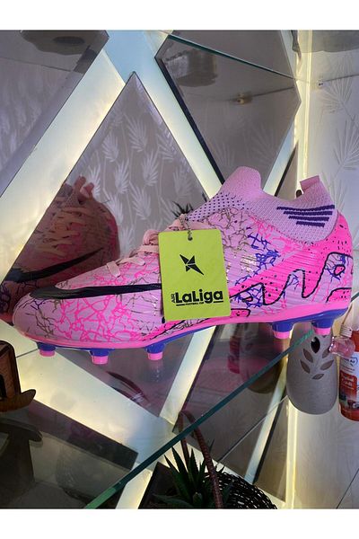 LALİGA Dtlshopping Air Laliga New Season Pink Patterned Nails