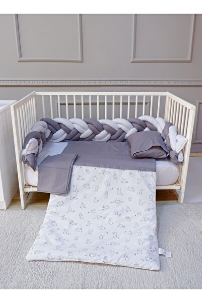 Fun Moment Baby Bed Braided Bassinet with Quilt, Pillow and Sheet