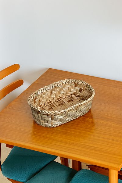 HAKİCİ Special Production Multi-Purpose Natural Handmade Wicker Bread Basket