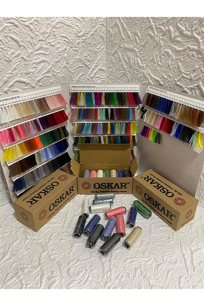 Oskar No. 120 Sewing Thread Mixed Color 14 Pieces (250 Meters)