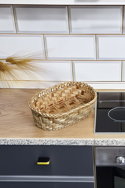 HAKİCİ Special Production Multi-Purpose Natural Handmade Wicker Bread Basket