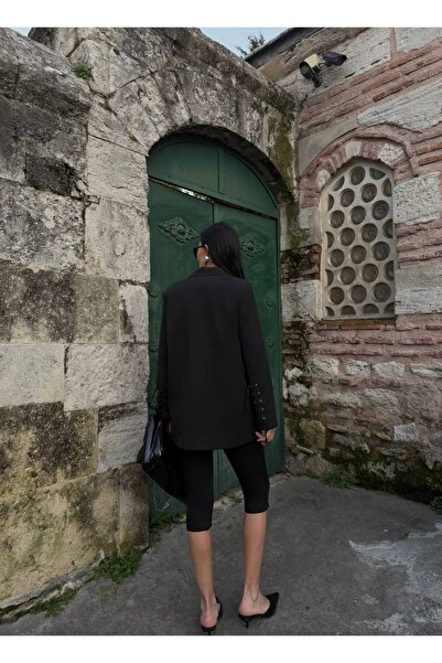 Rabury Butik Сако Блейзър с детайл на закачен ръкав