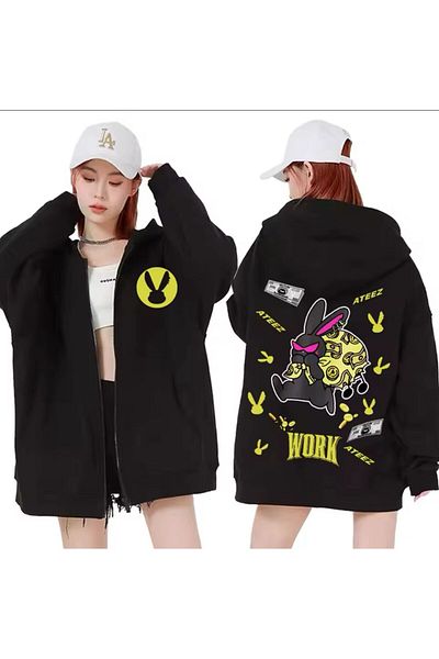 Aesthia Cardigan cu hanorac de lucru Ateez