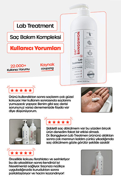 DR BANGGIWON Bira Mayası Özü Şampuanı Ve Lab Treatment Saç Bakım Seti 7 Tip Protein Içeren Güçlendirici 2x1000 Ml