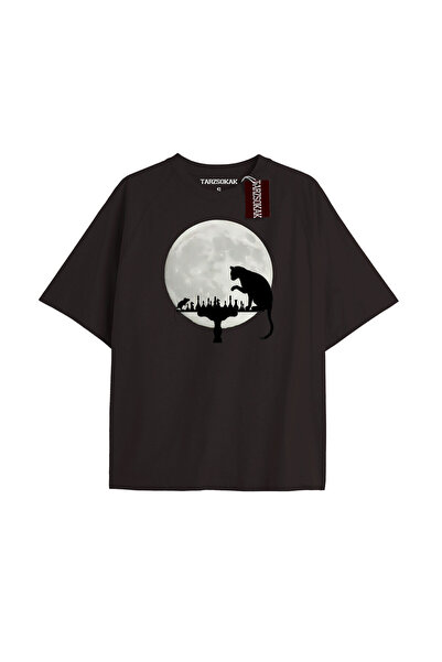 Adrift Unisex Oversize kroj Njujork Štampano T-shirt