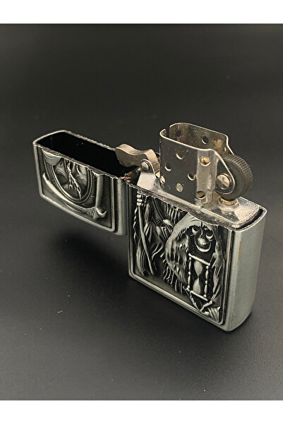 Ersoy Özel seri metalik gümüş baskılı çakmak