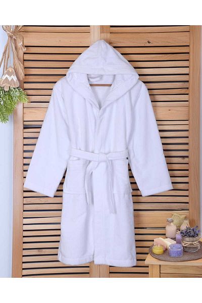 Lavin 100% Cotton Hooded Children's Bathrobe