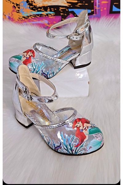 patik ayakkabı Girl's Heeled Princess Shoes