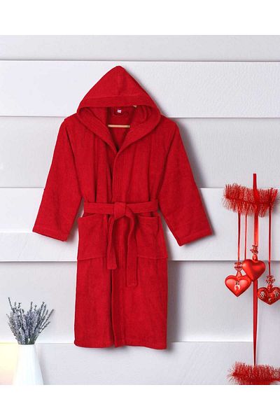 Lavin 100% Cotton Hooded Children's Bathrobe