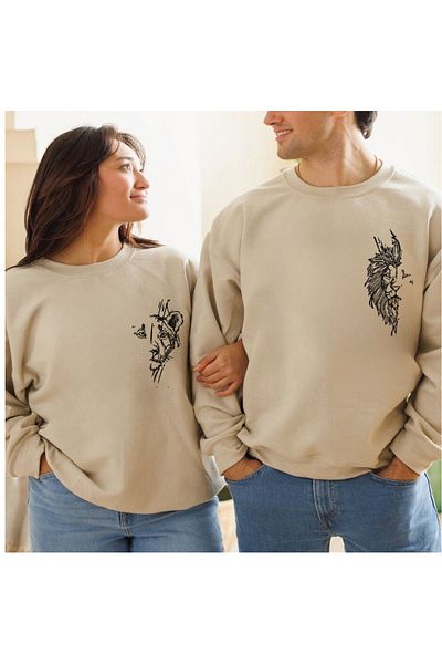 TİREde giyin Lion Couples Printed Lover's Combo, Γράψτε από τον αναζήτηση μεγεθών