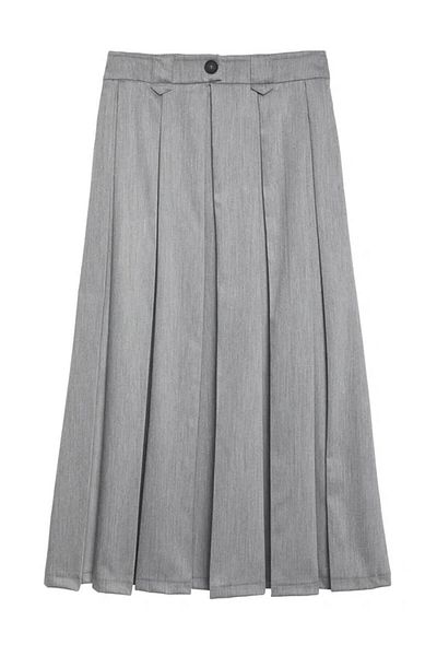 Quzu Women's Gray Skirt - 410287   Model