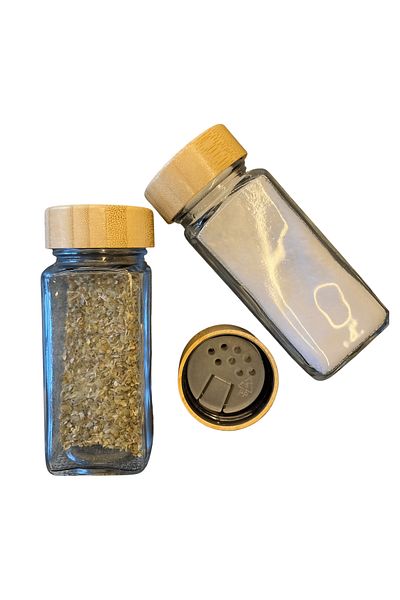 Serene Spaces Bamboo Spice Rack, Bamboo Salt Rack (Set of 2)