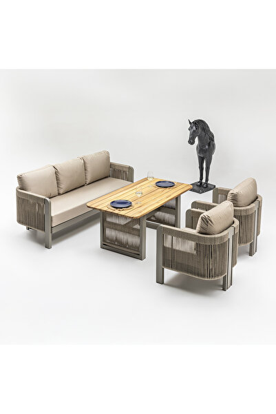 Ecolux Bahçe Ecolux JEX Alüminyum Bahçe Balkon Oturma Takımı
