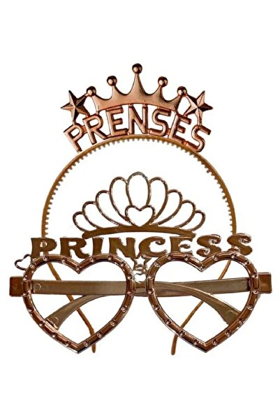 Laviyosa مجموعة نظارات تاج الأميرة باللون الذهبي الوردي، نظارات تاج إكسسوارات...