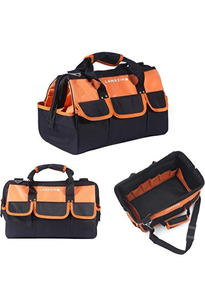 Lawazim حقيبة تنظيم الأدوات اليدوية - مقابض مزدوجة، جيوب متعددة، إغلاق بسحاب