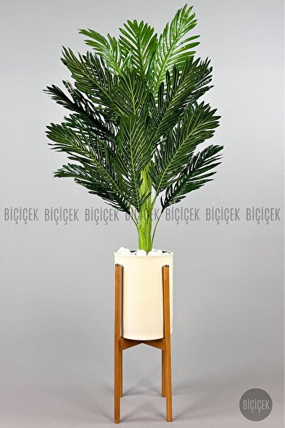 BİÇİÇEK 150cm Areka Ağacı Ayaklı Metal Saksıda