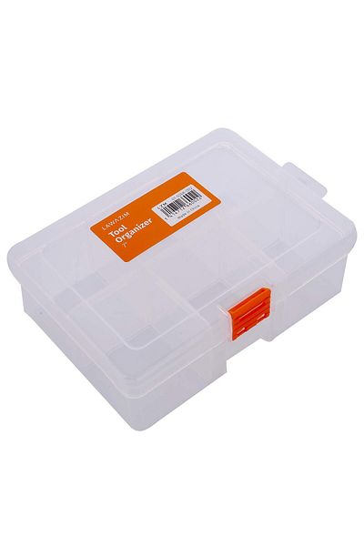 Lawazim Multi Purpose Storage Tool Organizer -7inch- Transparent Water-Proof Parts Box