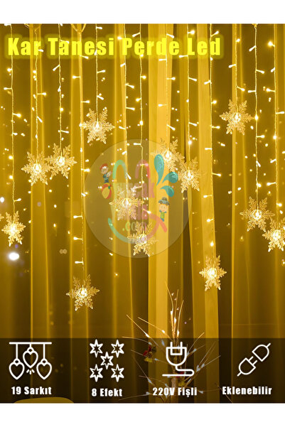 oyuncak yakala 19 Sarkıt Kartanesi Günışığı Perde Led 96 Led