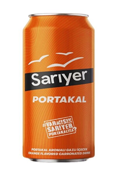 Sarıyer Gazoz Sarıyer Portakal 330ml x 24 Adet TENEKE