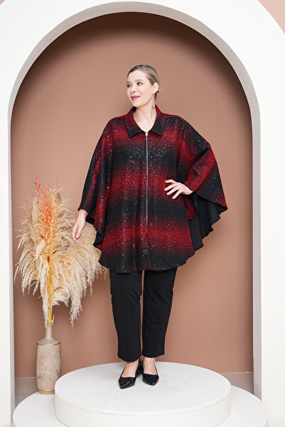 GigiTex Oversize Panco Size - Zippered, Seasonal, 90 cm Length, Shoulder-Sleeve 63 cm