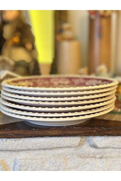 Villeroy & Boch Rusticana Red Porcelain Serving Plate 26 cm Height Villeroy Boch Antique