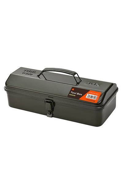 Lawazim Tool Box -36cm Green- Durable Rust-Proof Anti-Corrosion Metal Tool Box with Secure Latch