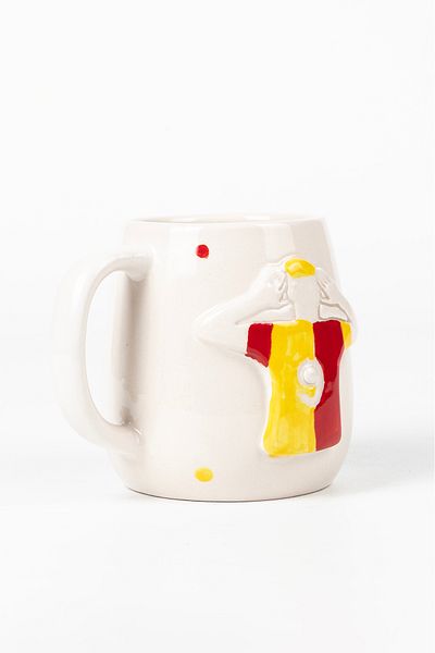 Loomart 3D Embossing Special Design Ceramic Mug Cup for Fans 400ml
