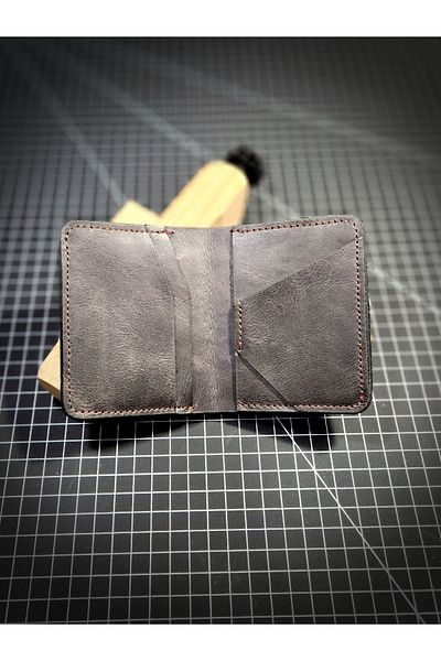 FH LEATHER GOODS Genuine Leather Handmade Wallet with Card Holder (Personalized name can be written.)