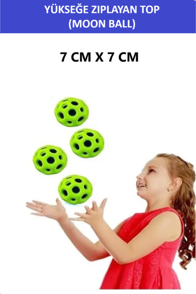 ZETCONCEPT MOON BALL (YÜKSEĞE ZIPLAYAN TOP) - 7 CM - SÜPER EĞLENCELİ UZAY TOPU - SPACE BALL - BOUNCY BALL