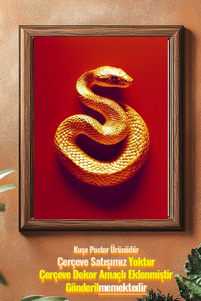 Taranist Poster - Gold Snake Gold Snake