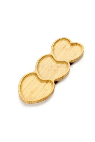 Generic Heart shaped wooden tray