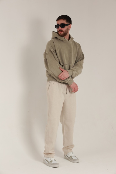 TKT Erkek Baggy Bol Kesim Pike Pantolon Arka Cepli