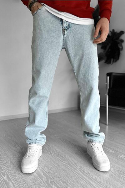 NO61 MAN Льодово-блакитні джинсові штани вільного крою Mbg