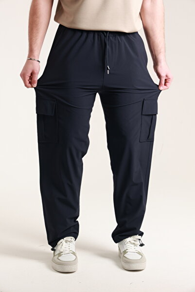 TKT Чоловічі штани в стилі баггі з парашутного полотна - з кишенями типу «командос» і регульованими застібками на штанинах