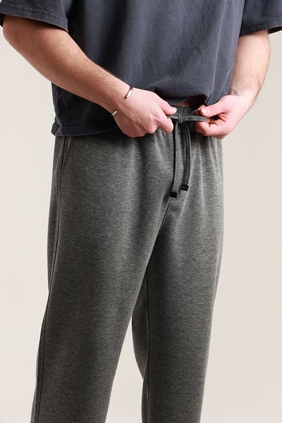 TKT Men's Baggy Loose Fitting Pique Pants