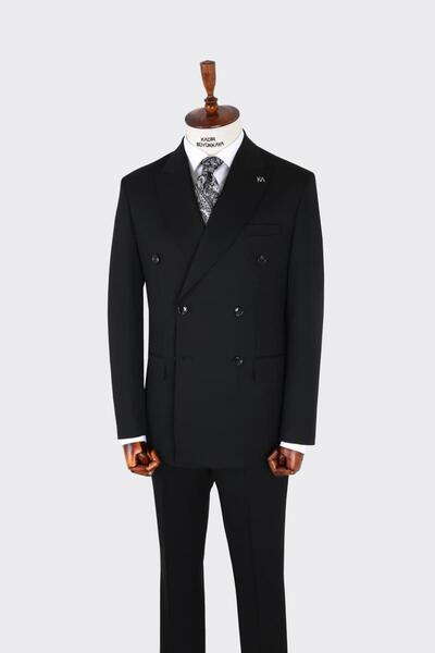 Kadir Büyükkaya Erkek Kruvaze Takım Elbise-KAX1280W