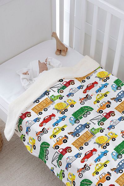 Tuğba Kuğu Plush Double Face Blanket (80X120) - Iconic - Colorful Tools