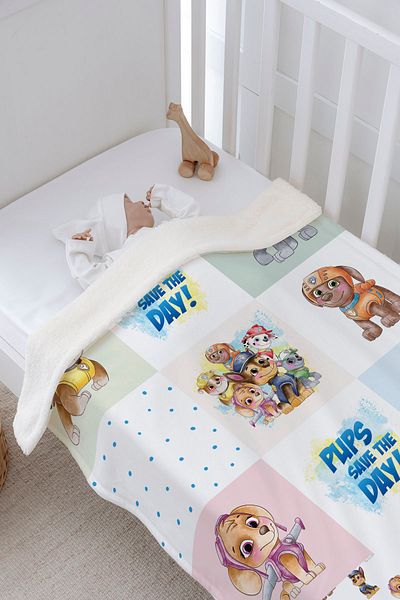 Tuğba Kuğu Plush Double Face Blanket (80X120) - Cartoon - Paw Patrol Patchwork