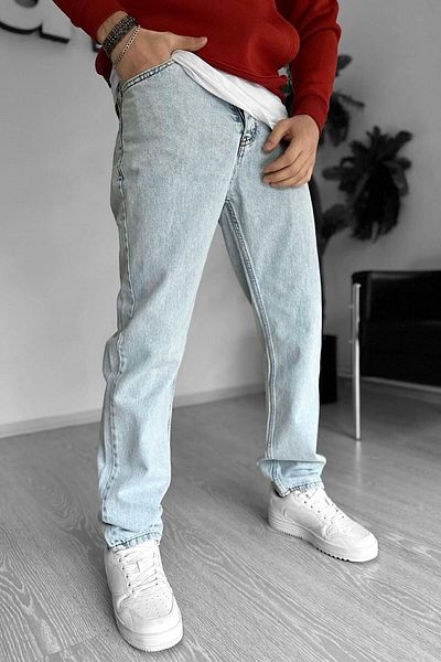 NO61 MAN Ice Blue Loose Cut Τζιν παντελόνι Mbg