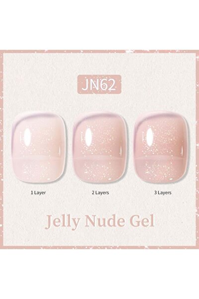 Born Pretty 10ml Jelly Nude Seri Kalıcı Oje JN62 (57851-12)