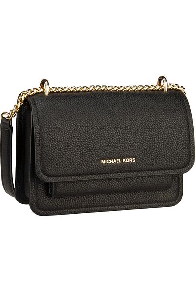 Michael Kors Claire Schwarz Leren Schultertasche 32t4gc7c1t-001