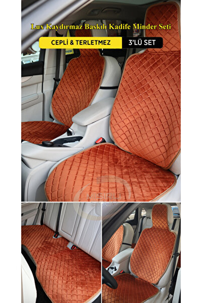 mısırlı grup Velvet & Anti-Sweat Printed Anti-Slip Car Seat Cushion Set - Sea...