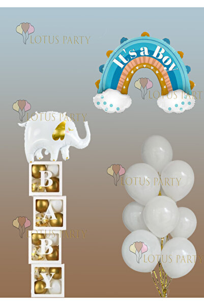 LOTUS PARTY Fil Folyo Balonlu Hastane Oda Süsleme - Yeni Doğan Oda Süsleme Ba...