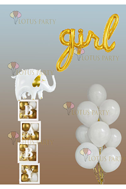 LOTUS PARTY Fil Folyo Balonlu Hastane Oda Süsleme - Yeni Doğan Oda Süsleme Ba...