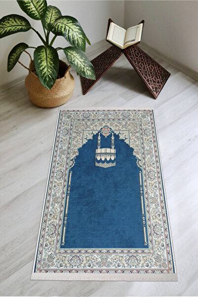 Modern home Diz Ağrıtmaz Süngerli Kalın Tüylü Seccade Yumuşak Seccade