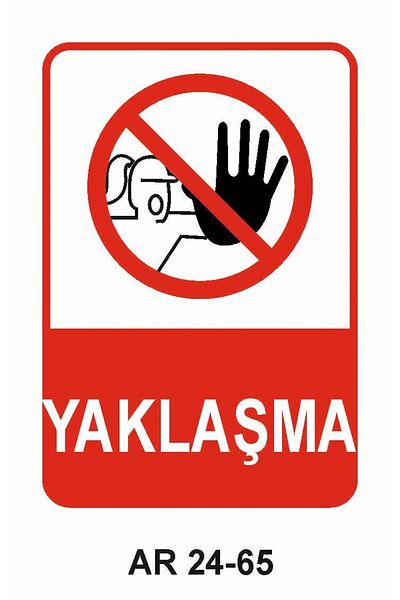 Outdoor One علامة تحذير سلامة العمل مع شخصية امرأة 2 قطعة PVC 21X29 سم