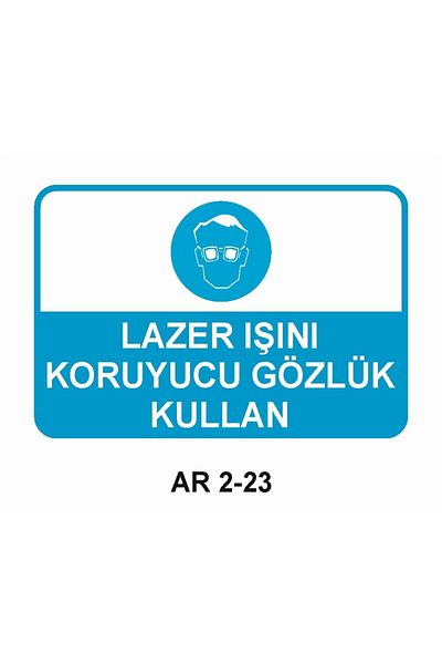Outdoor One نظارات واقية لأشعة الليزر تستخدم علامة تحذير سلامة العمل 2 قطعة PVC 21X29CM